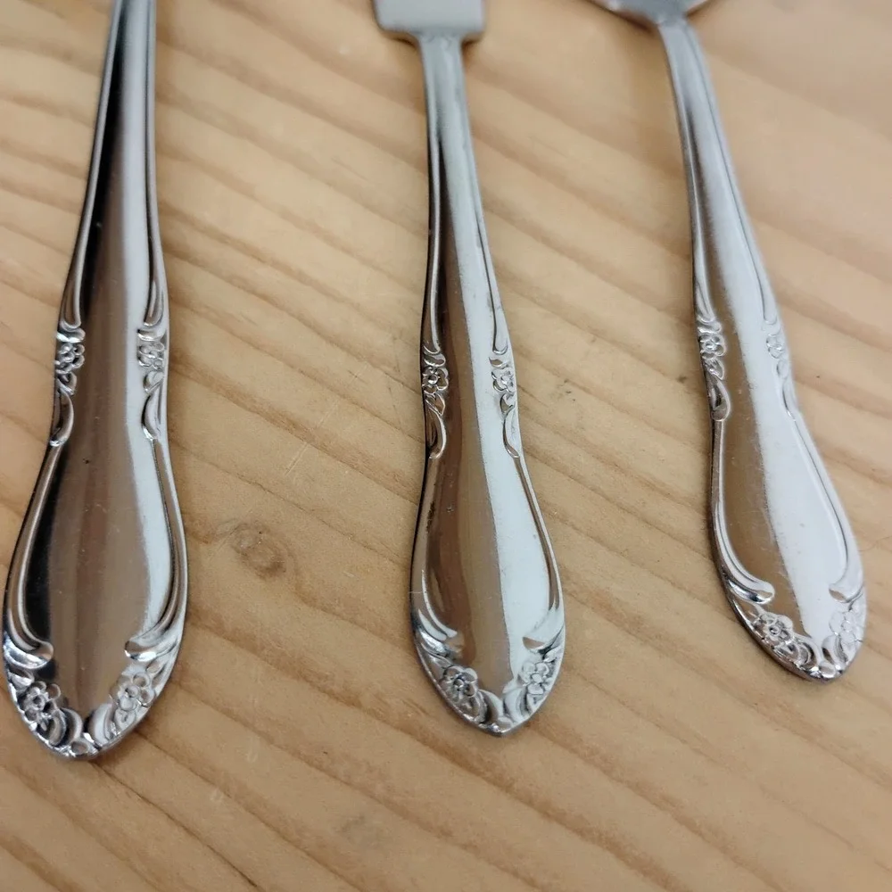 Oneida Plantation Custom Stainless‎ Flatware 3 Pc Lot Pie Server Butter Spreader